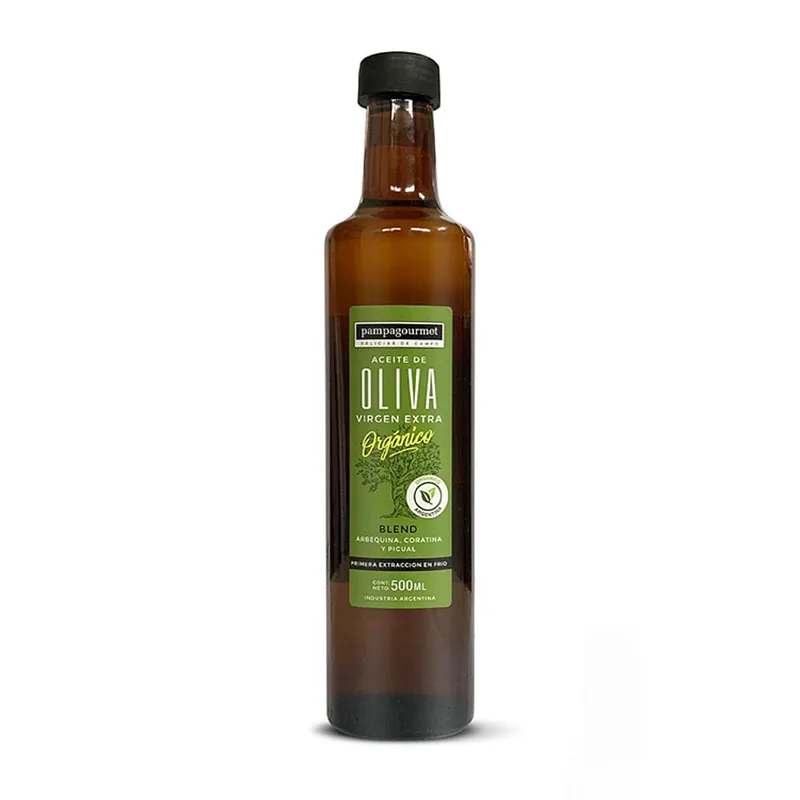 Aceite de Oliva Extra Virgen Organico x 500 ml (Pampagourmet)