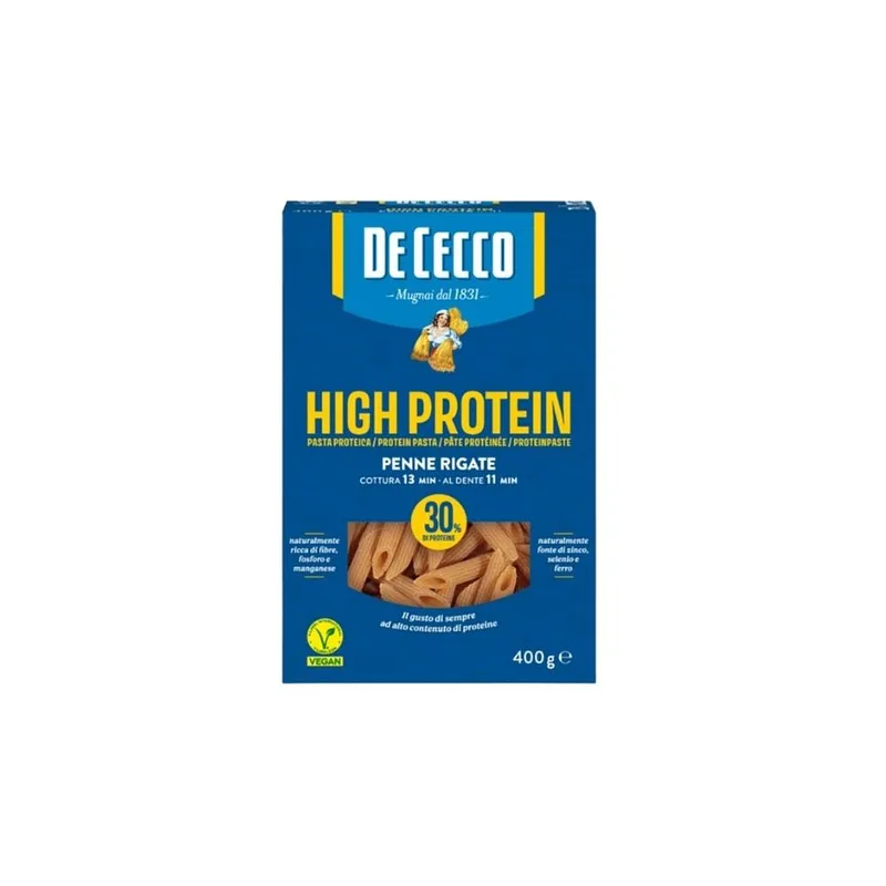 Penne Rigate Proteico x 400 gr (De Cecco)