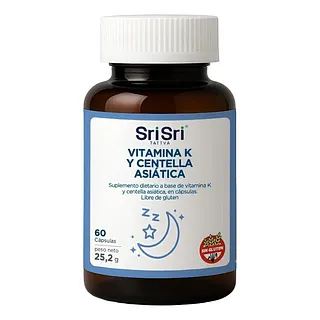 Vitamina K y Centella Asiatica x 60 cap (Sri Sri)