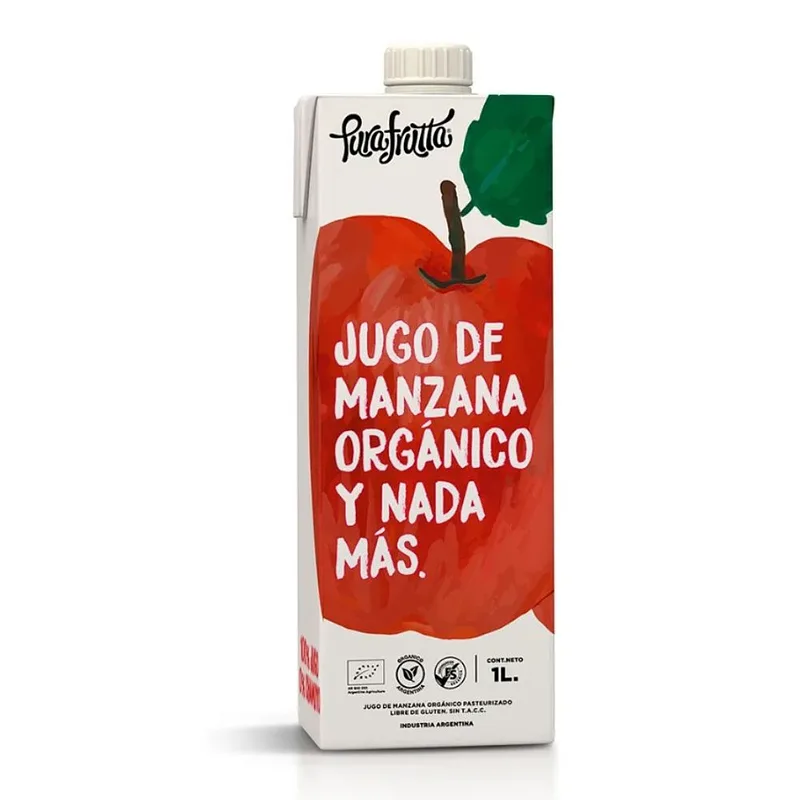 Jugo 100% Exprimido de Manzana de la Patagonia x 1 lt x 8 u (Pura Frutta)