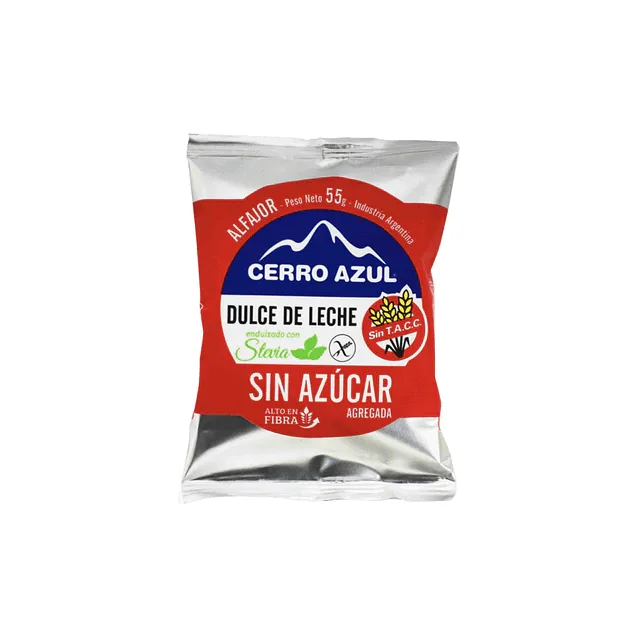 Alfajor de Mousse de Dulce de Leche Zero x 12 u (Cerro Azul)