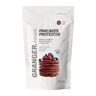 Pancakes Proteicos de Harina de Avena y Cacao con Sabor a Avellanas x 300 gr (Granger)