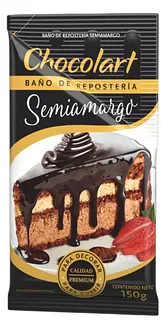 Bano Repostero Chocolate Semi Amargo x 150 gr Caja x 12 u (Chocolart)