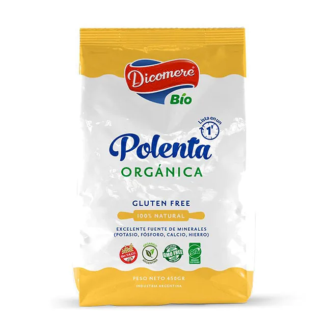 Polenta Organica Coccion Rapida Sin Tacc x 450 gr x 12 u (Dicomere)