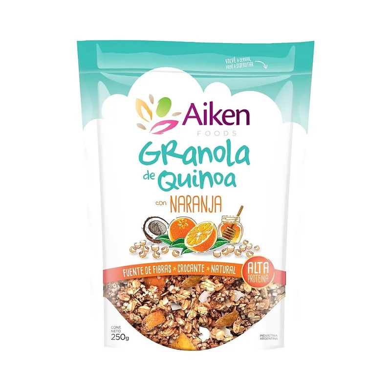 Granola de Quinoa con Naranja x 250 gr (Aiken)