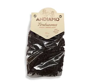 Fideos Tirabuzones de Avena y Remolacha x 350 gr (Andiamo)