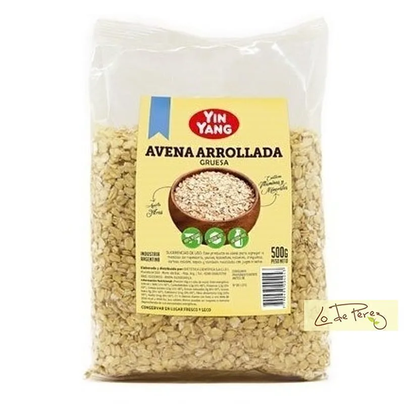 Avena Arrollada Gruesa x 500 gr x 10 u (Yin Yang)