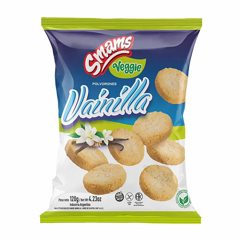 Polvoron Vainilla Veggie sin Tacc Kosher (Smams)