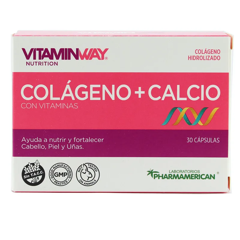 Colageno + Calcio x 30 cap (Vitaminway)