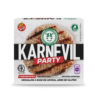 Karnevil Party x 4 u x 320 gr (Felices Las Vacas)