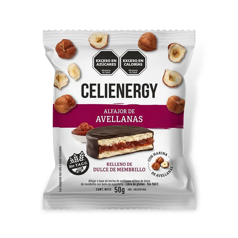 Alfajor de Avellana con Membrillo Blanco (Celienergy)