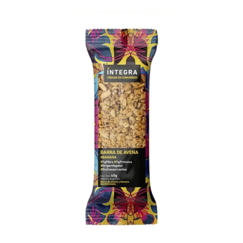 Barritas de Banana y Nuez x 41 gr x 10 u (Integra)